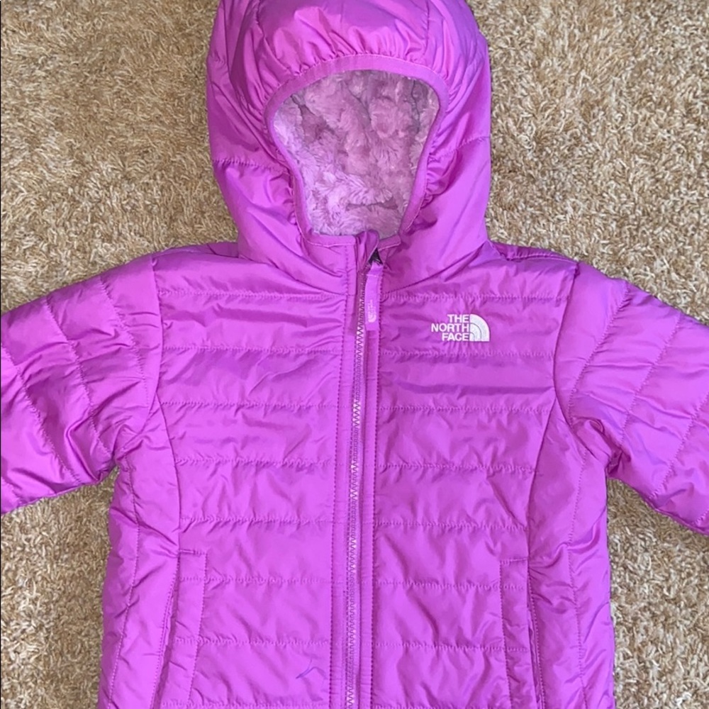 The North Face Mossbud Coat Jacket reversible 4 4t